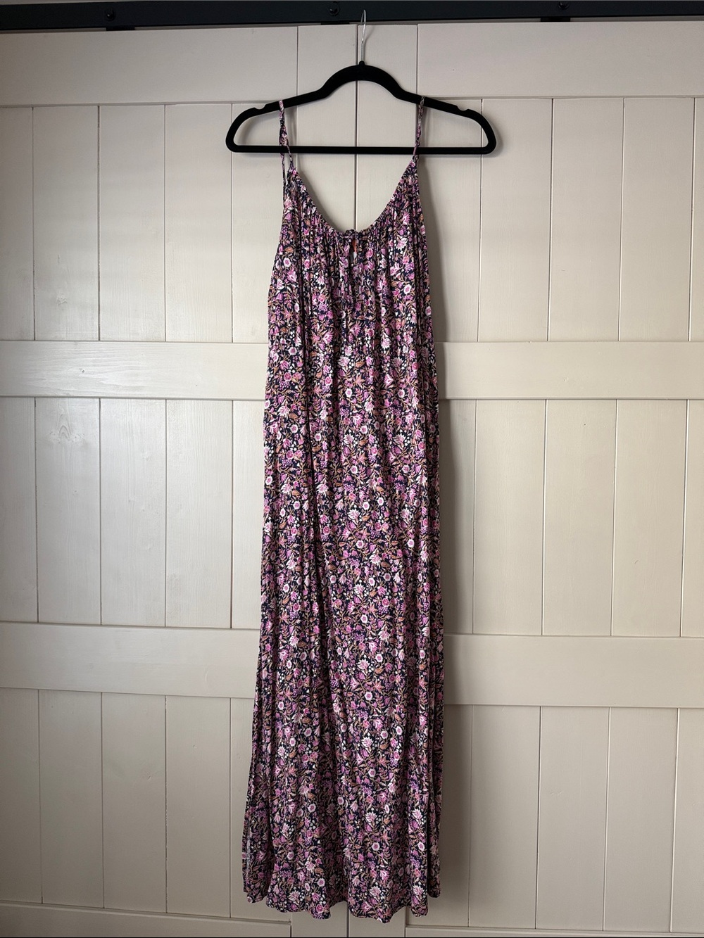 Old Navy Pink Floral Spaghetti-Strap Maxi Dress